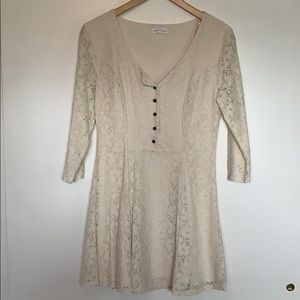 Cream lace dress.  Brand is COCO + JAMESON